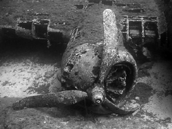 One parts of the famous B-17 destroyed at the end of 2e w... by Sylvain Kuster 